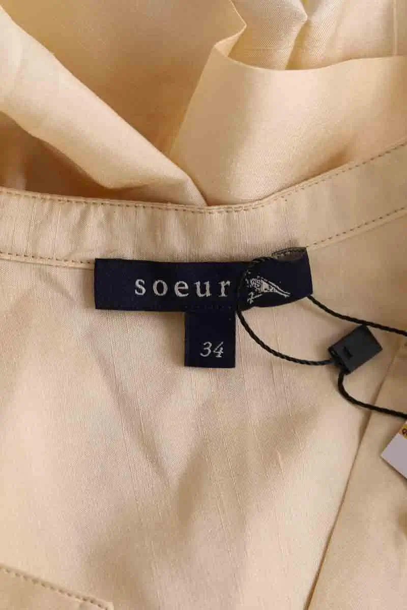 Blouse Soeur Abeille Doré en Soie