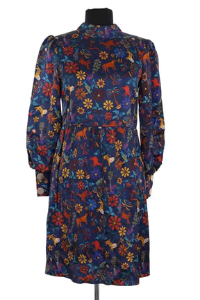 Robe Soi Bleu en Synthétique, taille XS - Seconde Main