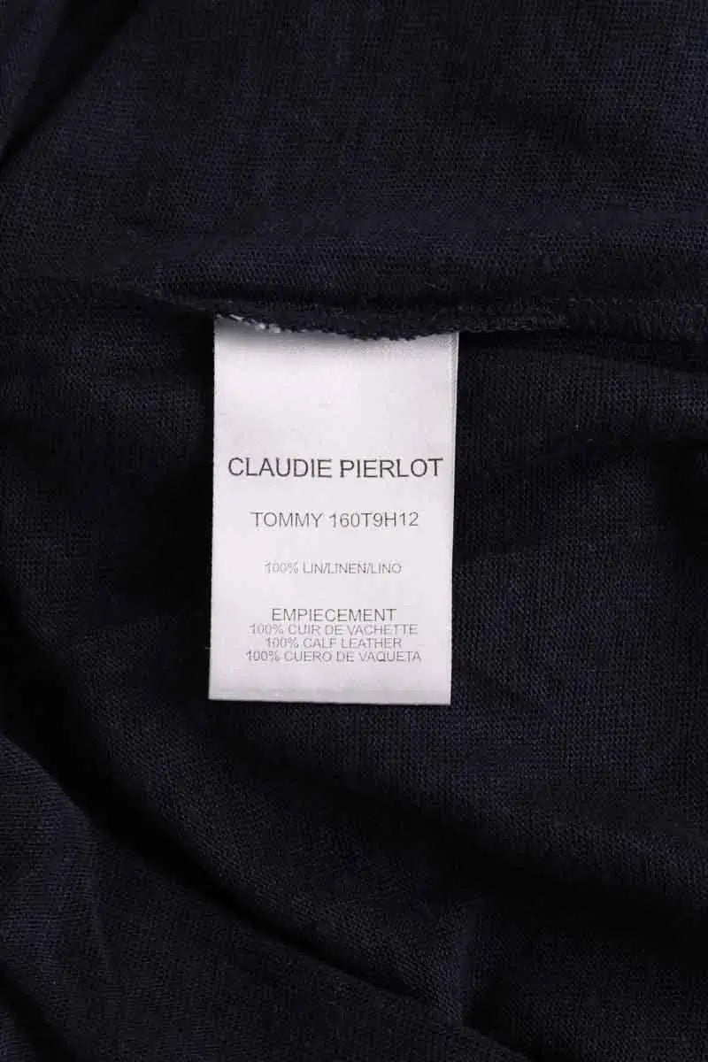 Pull Claudie Pierlot Bleu en Lin