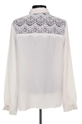 Blouse Sézane Ecru en Synthétique