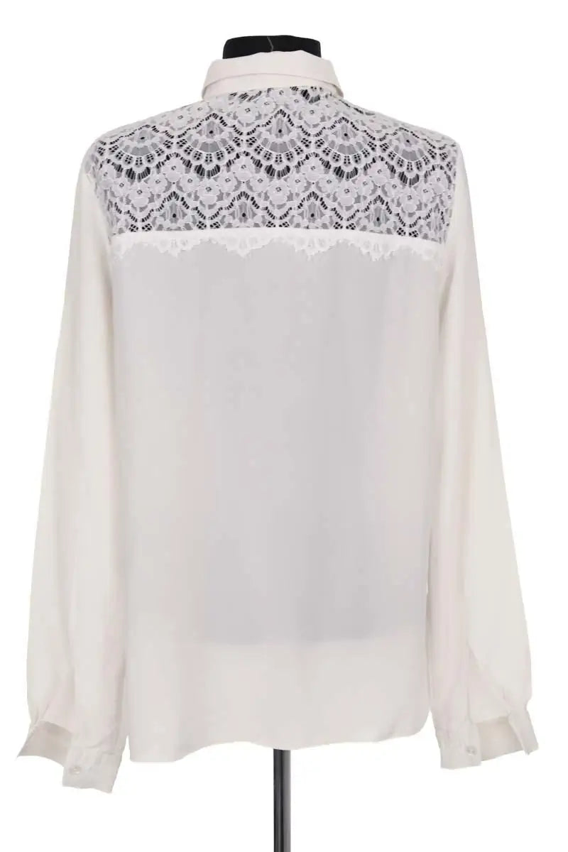 Blouse Sézane Ecru en Synthétique