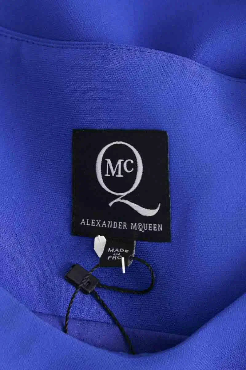 Robe Alexander McQueen Bleu en Synthétique