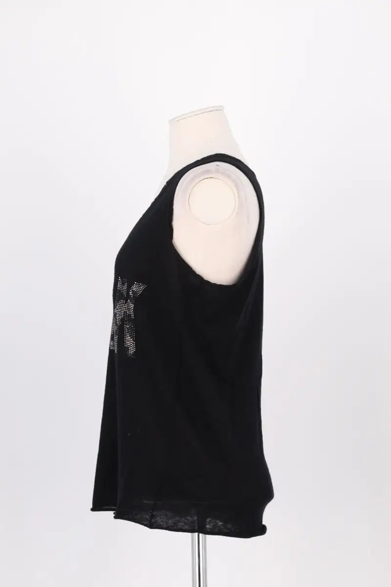Top sans manche Zadig & Voltaire Noir en Cachemire