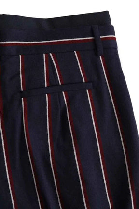 Pantalon large Sportmax Bleu en Laine