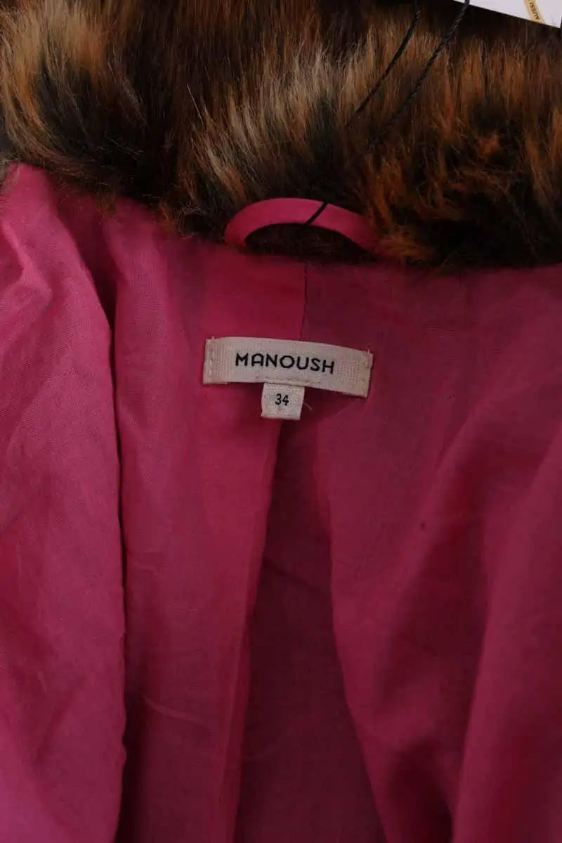 Manteau Manoush Marron en Fausse fourrure