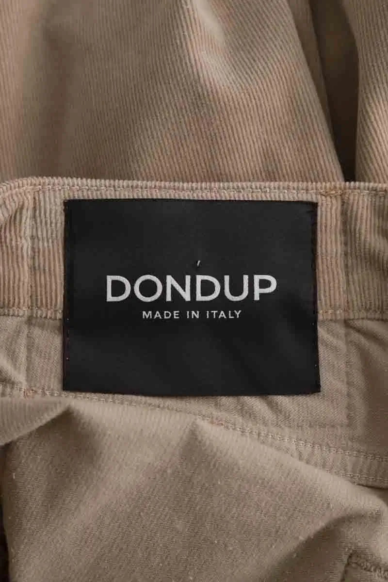 Pantalon droit DONDUP Beige en Coton