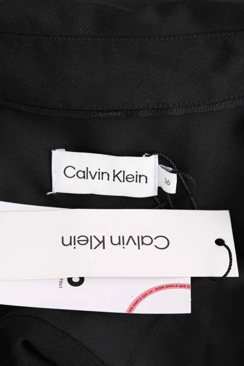 Robe Calvin Klein Noir en Viscose