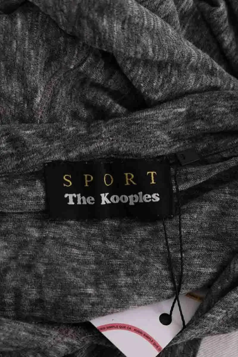 T-shirt The Kooples Gris en Synthétique