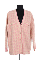 Cardigan Sandro Rose en Coton, taille M - Seconde Main