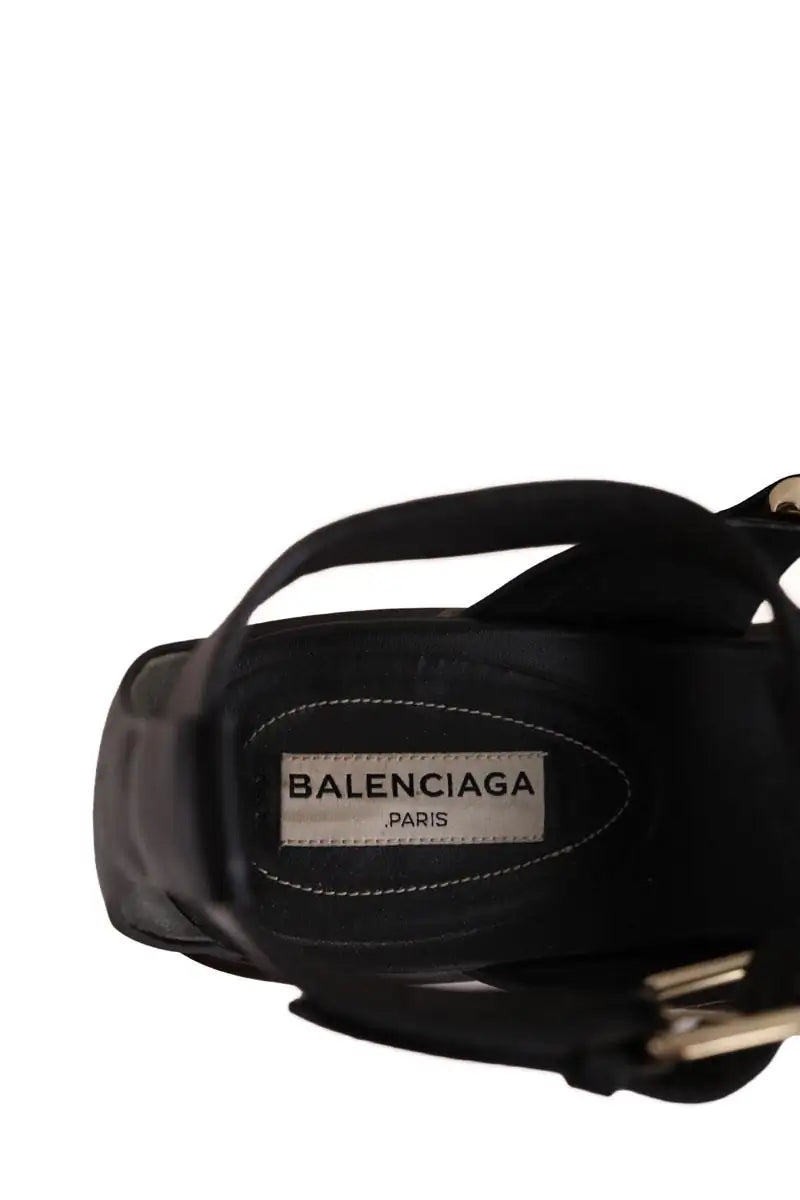 Talons Balenciaga Noir en Cuir
