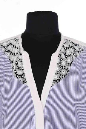 Blouse Sandro Bleu en Coton