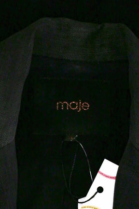 Blazer Maje Noir en Laine