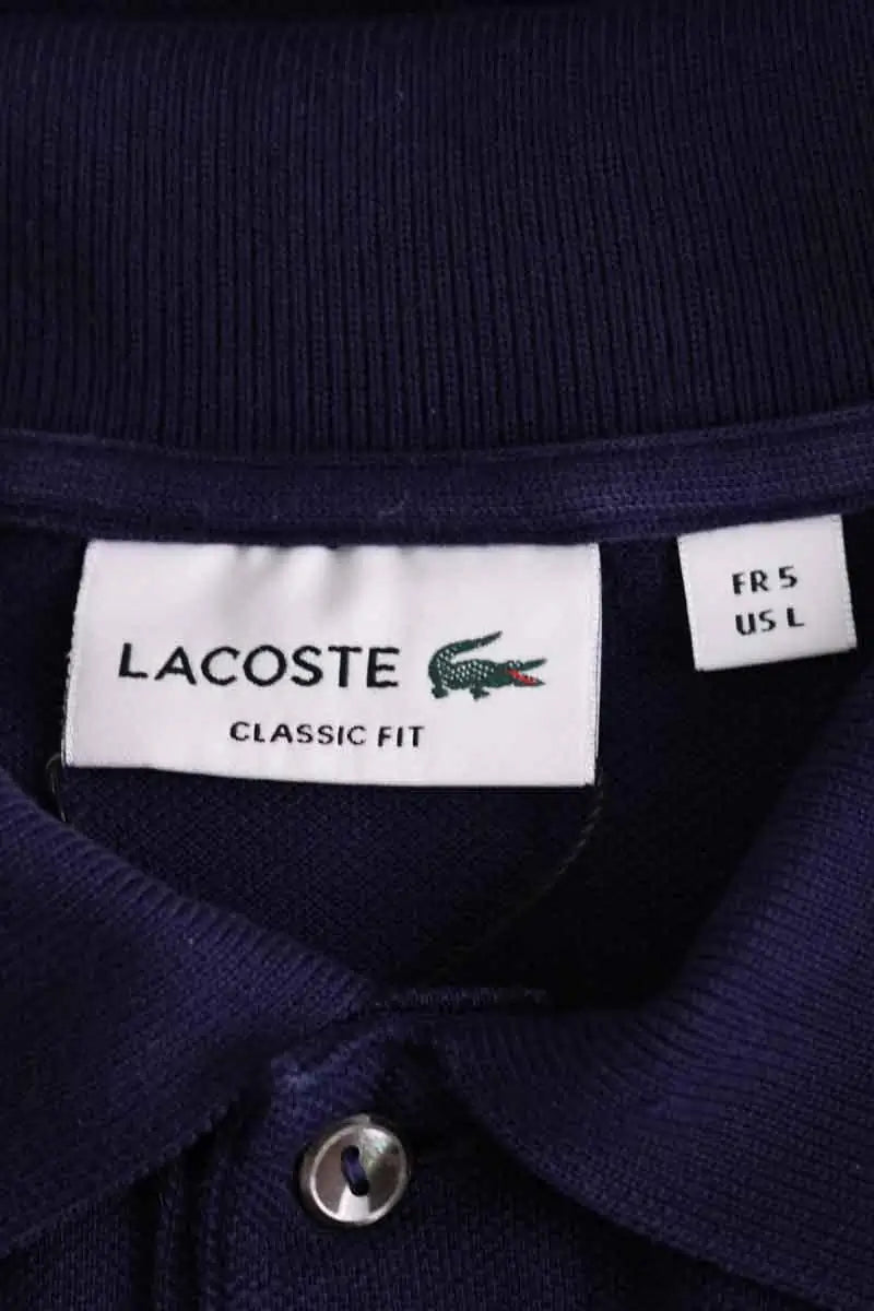 Polo Lacoste Marine en Coton