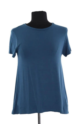 T-shirt Majestic Filatures Bleu en Viscose, taille S - Seconde Main