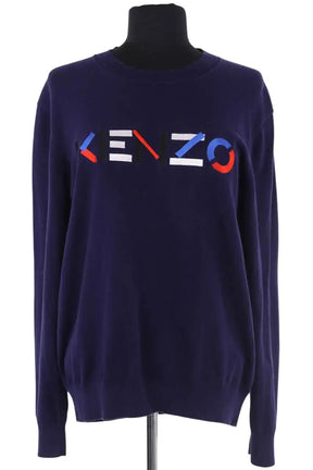 Pull Kenzo Bleu en Coton, taille S - Seconde Main