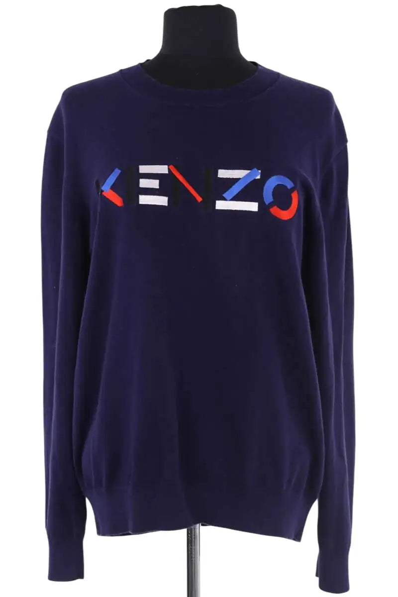 Pull Kenzo Bleu en Coton, taille S - Seconde Main