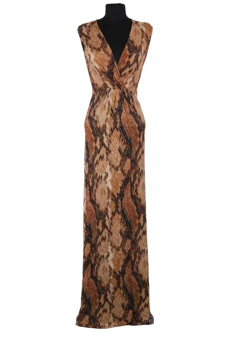 Robe Just Cavalli Marron en Viscose, taille S - Seconde Main