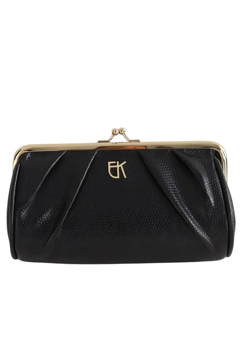 Pochette Emmanuelle Khanh Noir en Cuir - Seconde Main