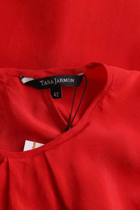 Blouse Tara Jarmon Rouge en Soie