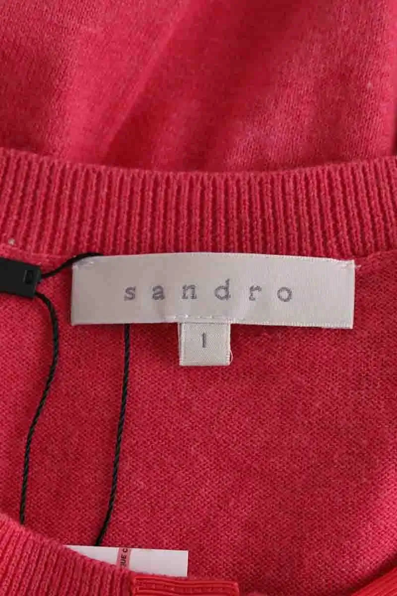 Cardigan Sandro Rose en Coton