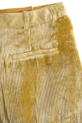 Pantalon large The Kooples Jaune en Viscose