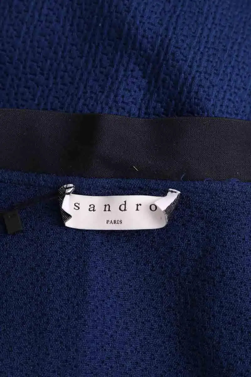 Jupe Sandro Bleu en Synthétique