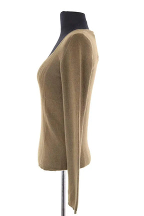 Top Prada Kaki en Cachemire
