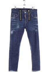 Jean slim Dsquared2 Bleu en Coton, taille XL - Seconde Main