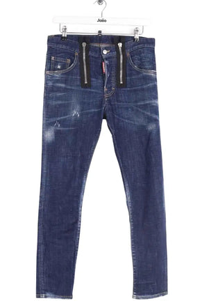 Jean slim Dsquared2 Bleu en Coton, taille XL - Seconde Main