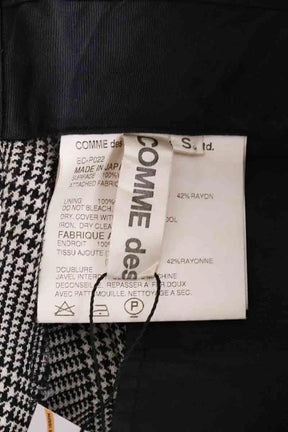Pantalon droit Comme Des Garçons Noir en Laine