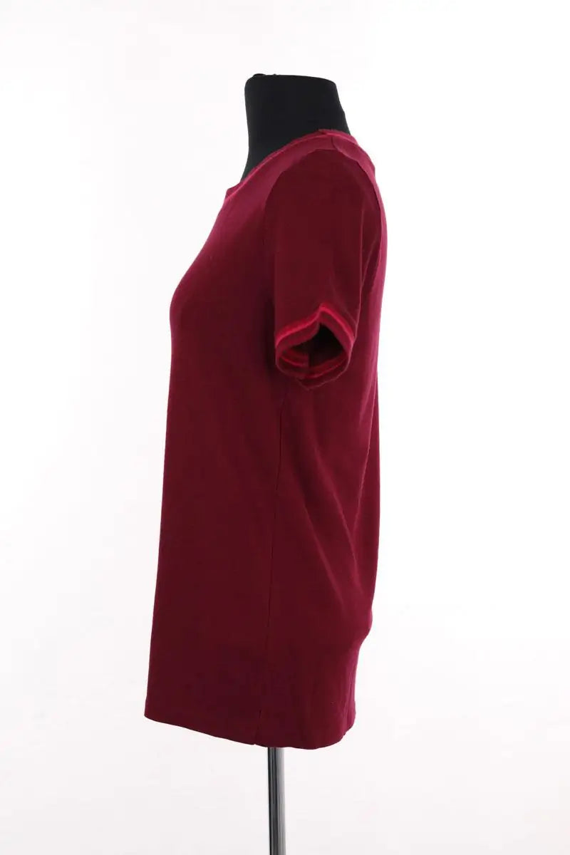 T-shirt Lacoste Bordeaux en Synthétique