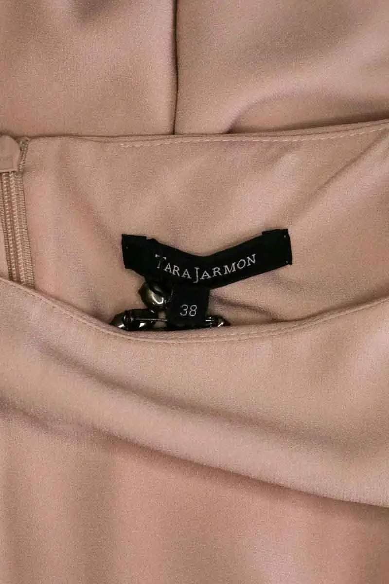 Robe Tara Jarmon Beige en Synthétique