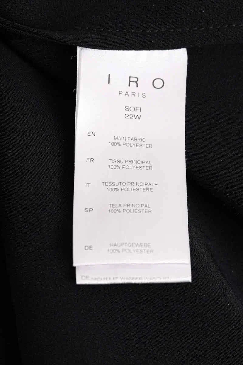 Robe Iro Sofi Noir en Synthétique