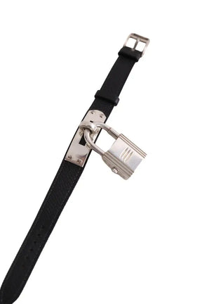 Montre bracelet Hermès Kelly Noir en Argent