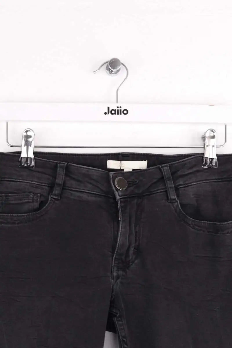 Jean slim Maje Anthracite en Coton