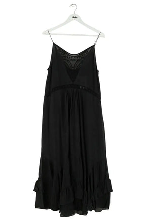 Robe Iro Cliff Noir en Soie, taille L - Seconde Main