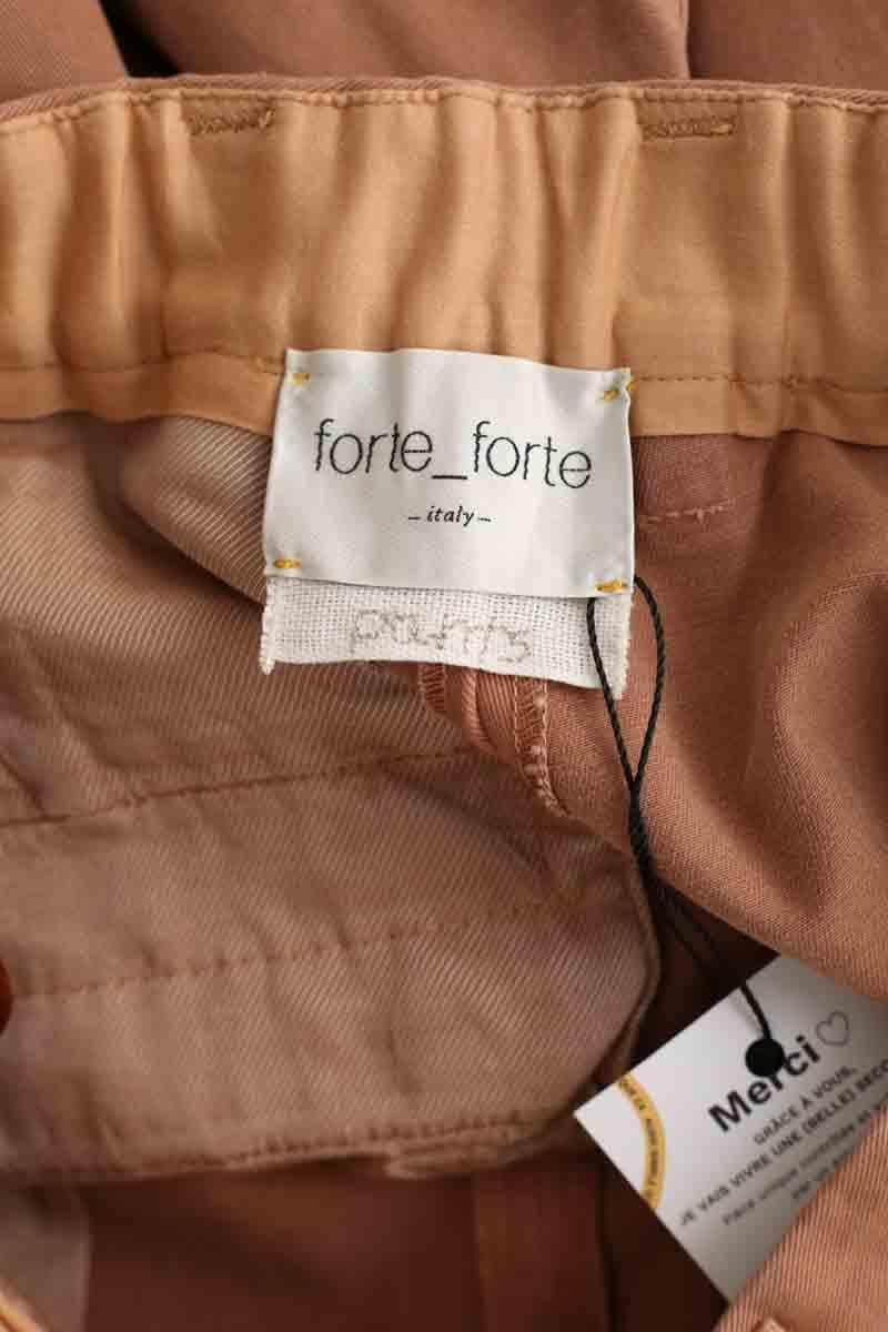 Pantalon droit Forte_Forte  Rose