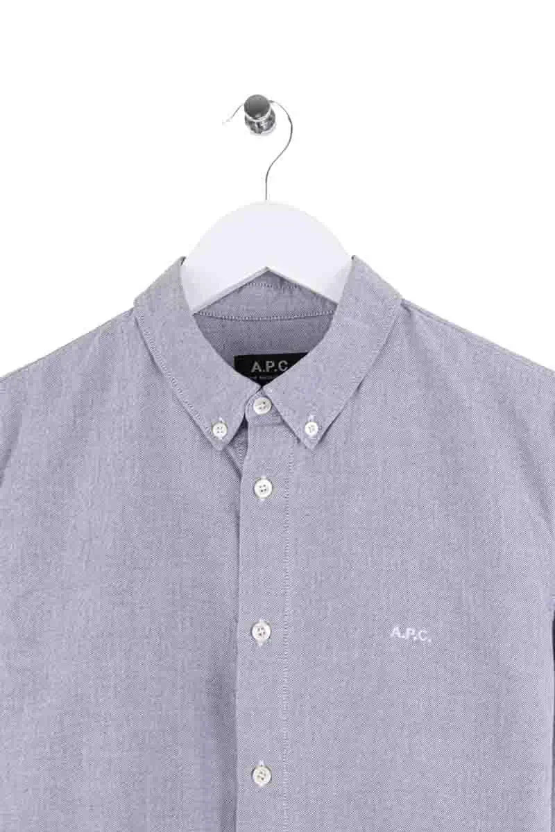 Chemise APC Bleu en Coton