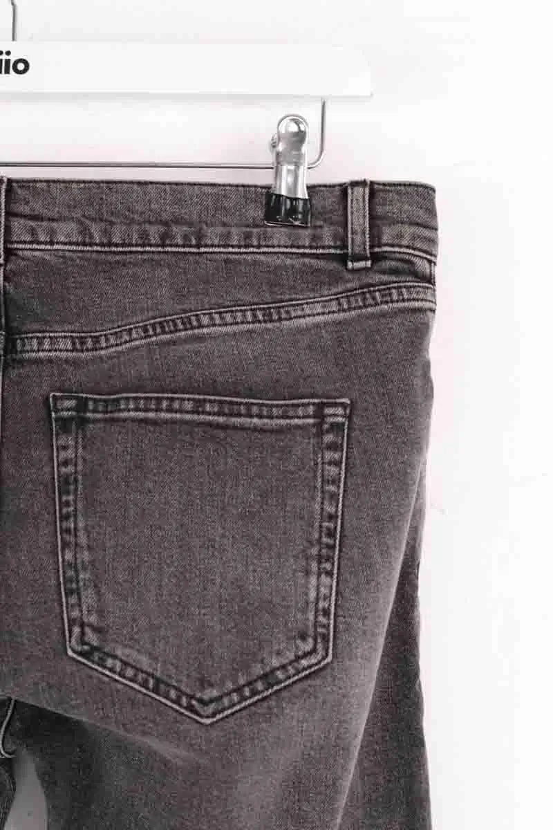Jean slim Balenciaga Gris en Denim