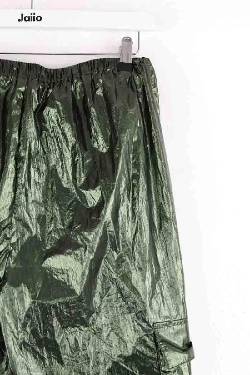 Pantalon droit Karma Koma Vert en Synthétique