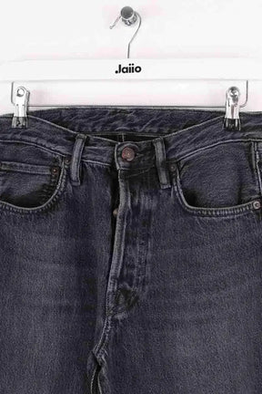 Jean droit Acne Studios Anthracite en Coton