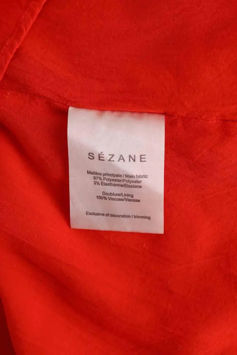 Robe Sézane Orange en Synthétique