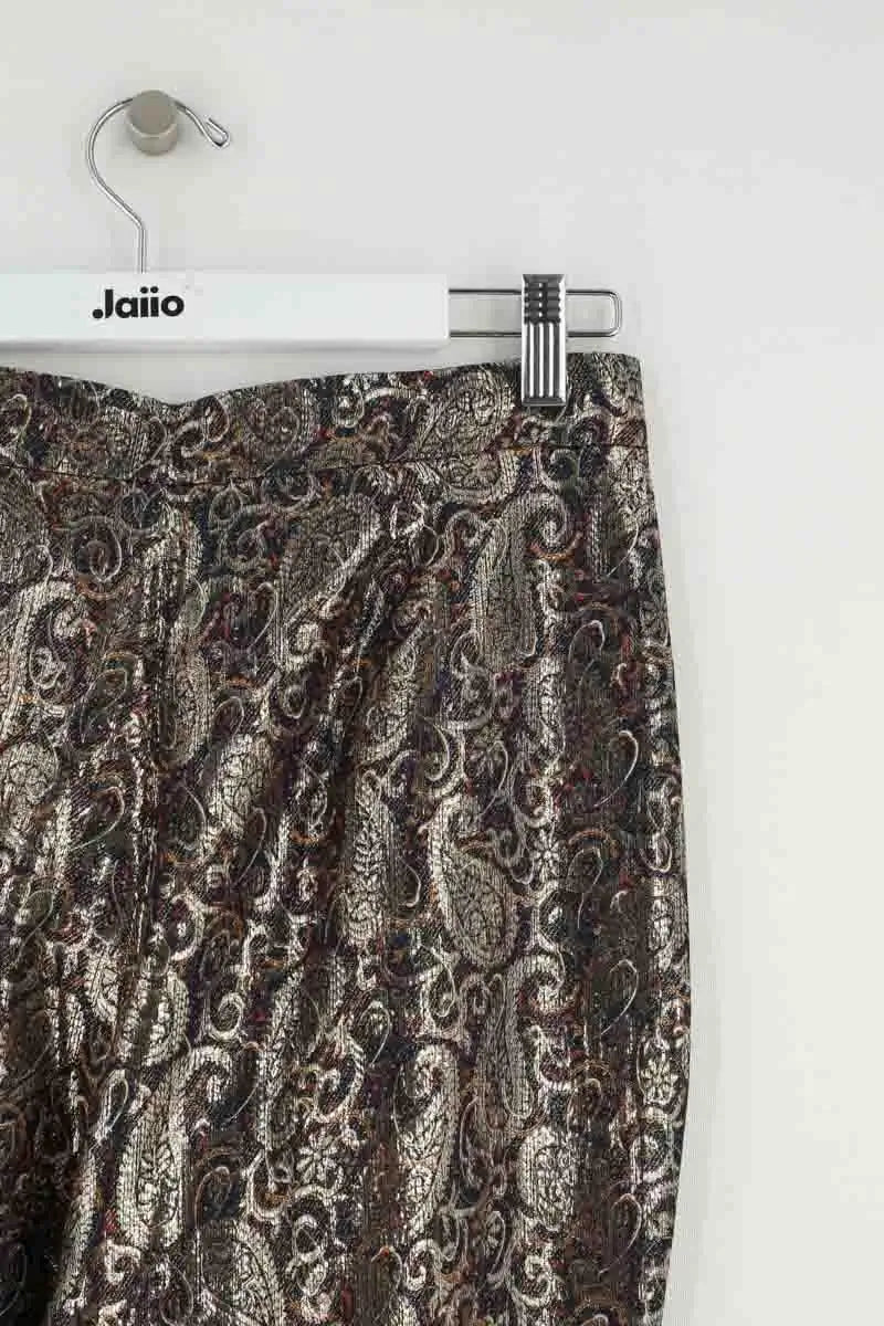 Pantalon Carot Claudie Pierlot Doré en Synthétique