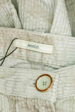 Pantalon Sessun Beige en Coton