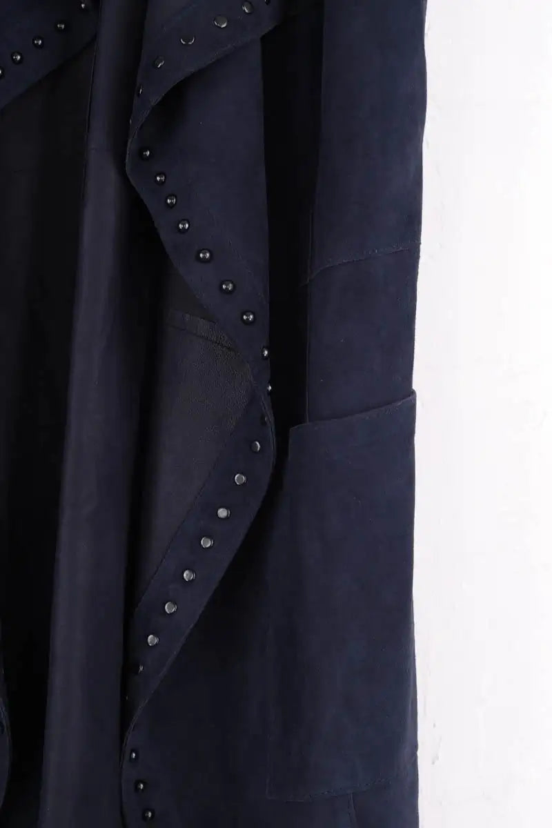 Gilet sans manches Max & Moi Marine en Cuir