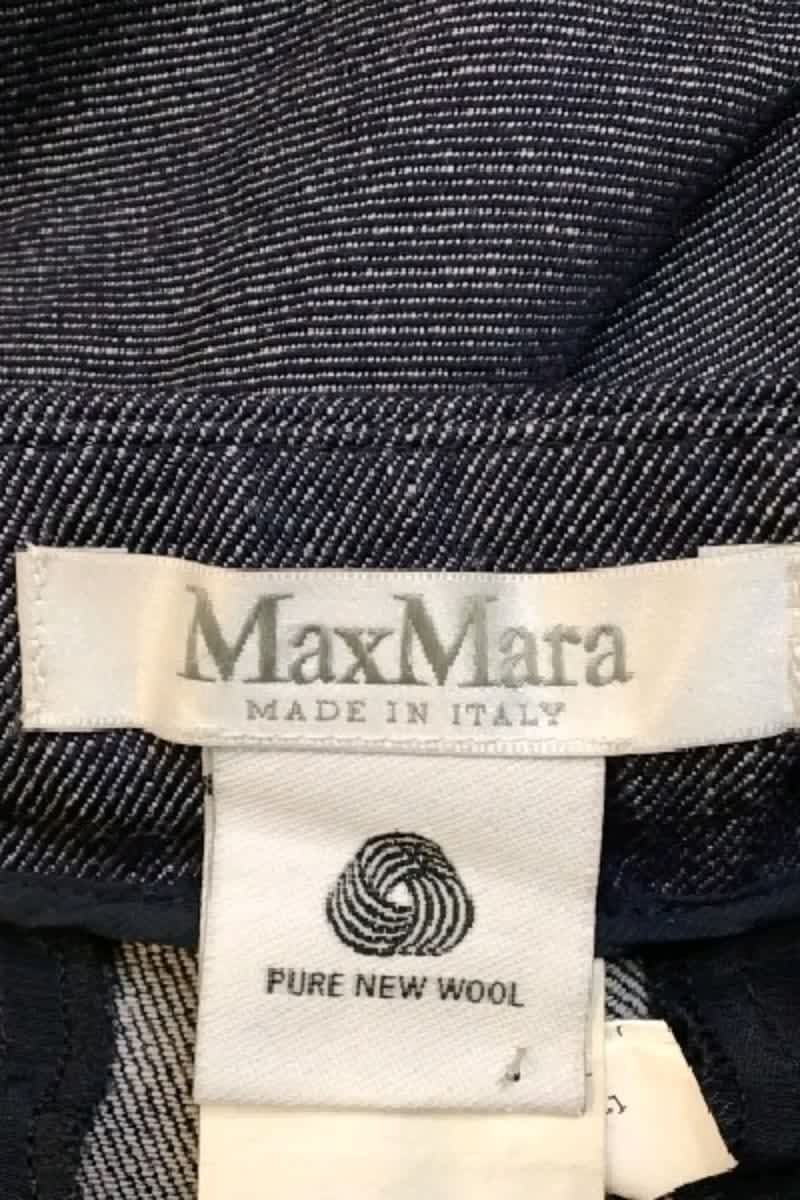 Pantalon droit Max Mara  Bleu