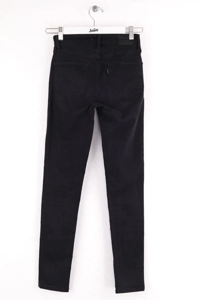 Jean slim Levi's 721 high rise skinny Noir en Coton