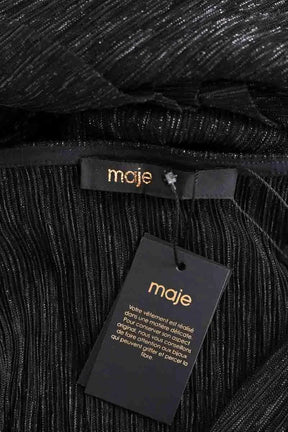 Robe Maje Ruffiniti Noir en Synthétique