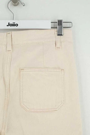 Jean droit Mister K Ecru en Coton