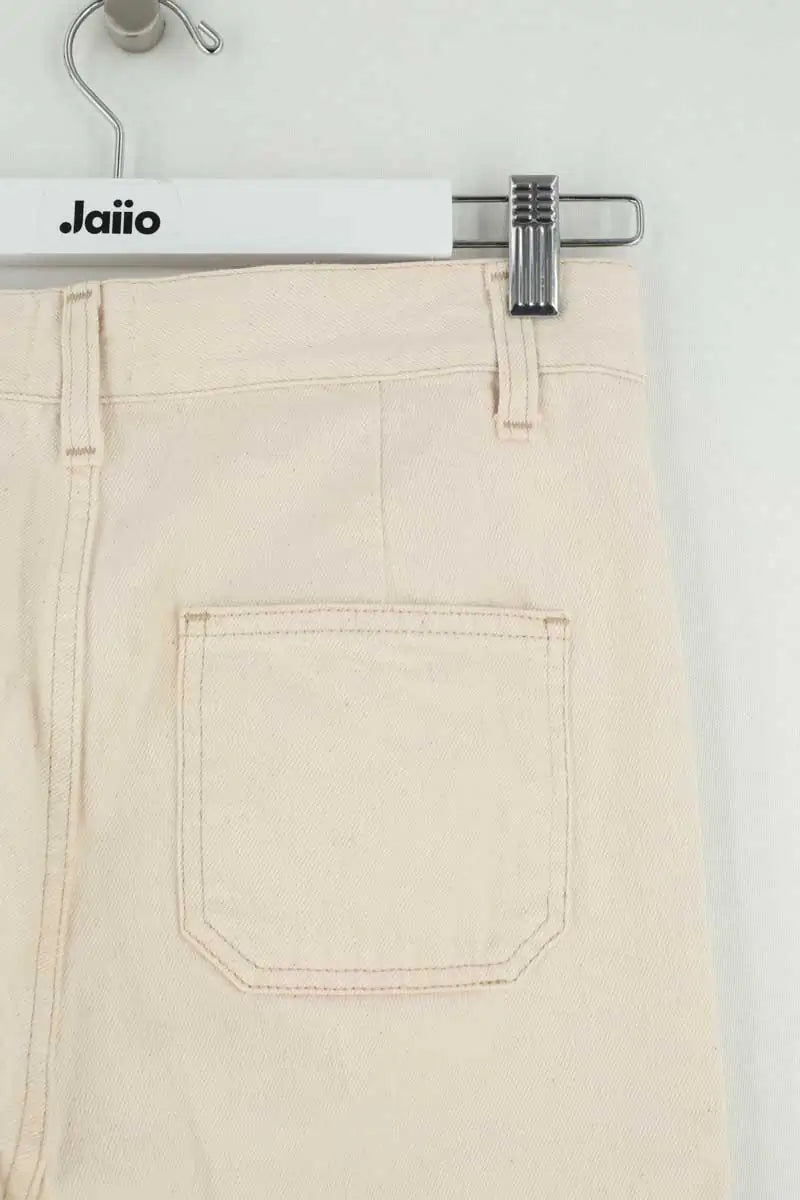 Jean droit Mister K Ecru en Coton
